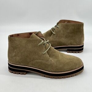 Madewell Wren Ankle Desert Boot Suede Leather Olive Green Women's Sz 8 $168 MSRP